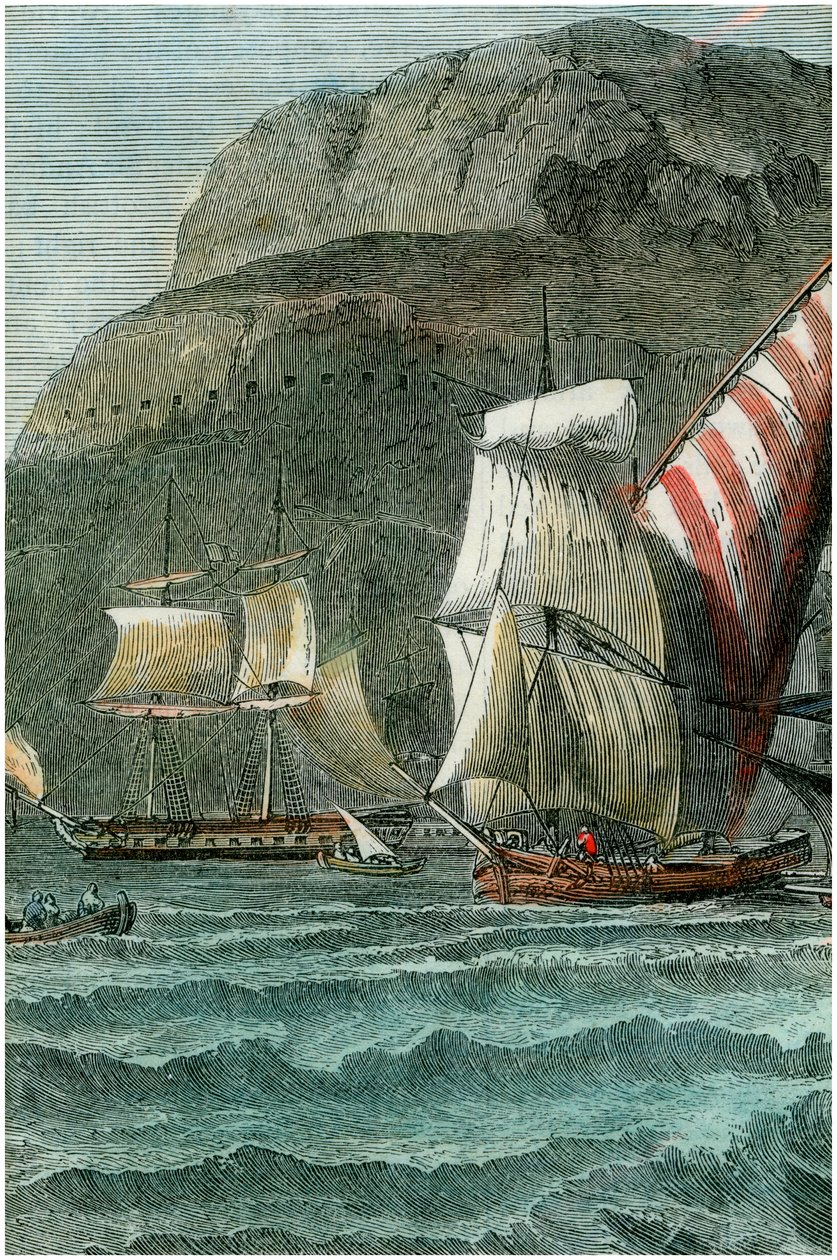 A rocha de Gibraltar, c1880 de Unbekannt
