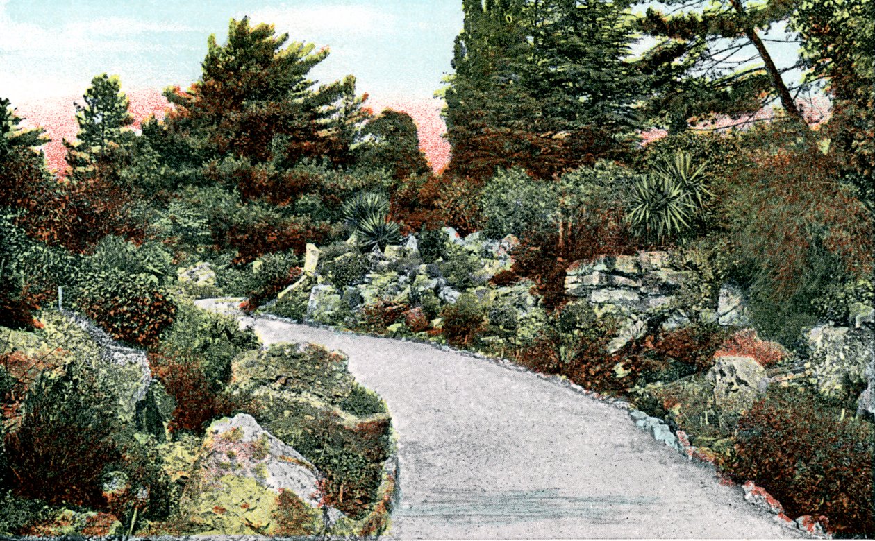 O jardim ornamental, jardins de Kew, Richmond upon Thames, Londres, século XX de Unbekannt