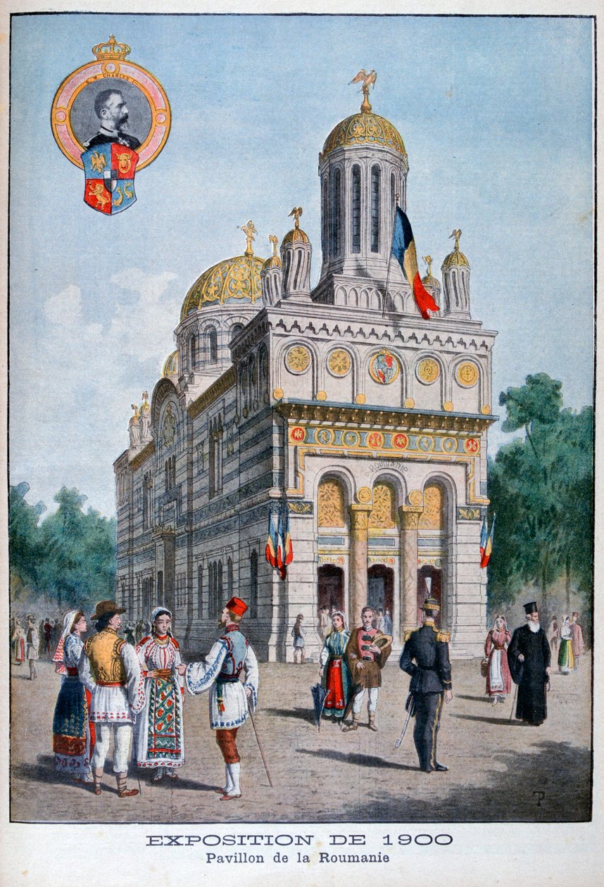 O pavilhão romeno na Exposição Universal de 1900, Paris, 1900 de Unbekannt