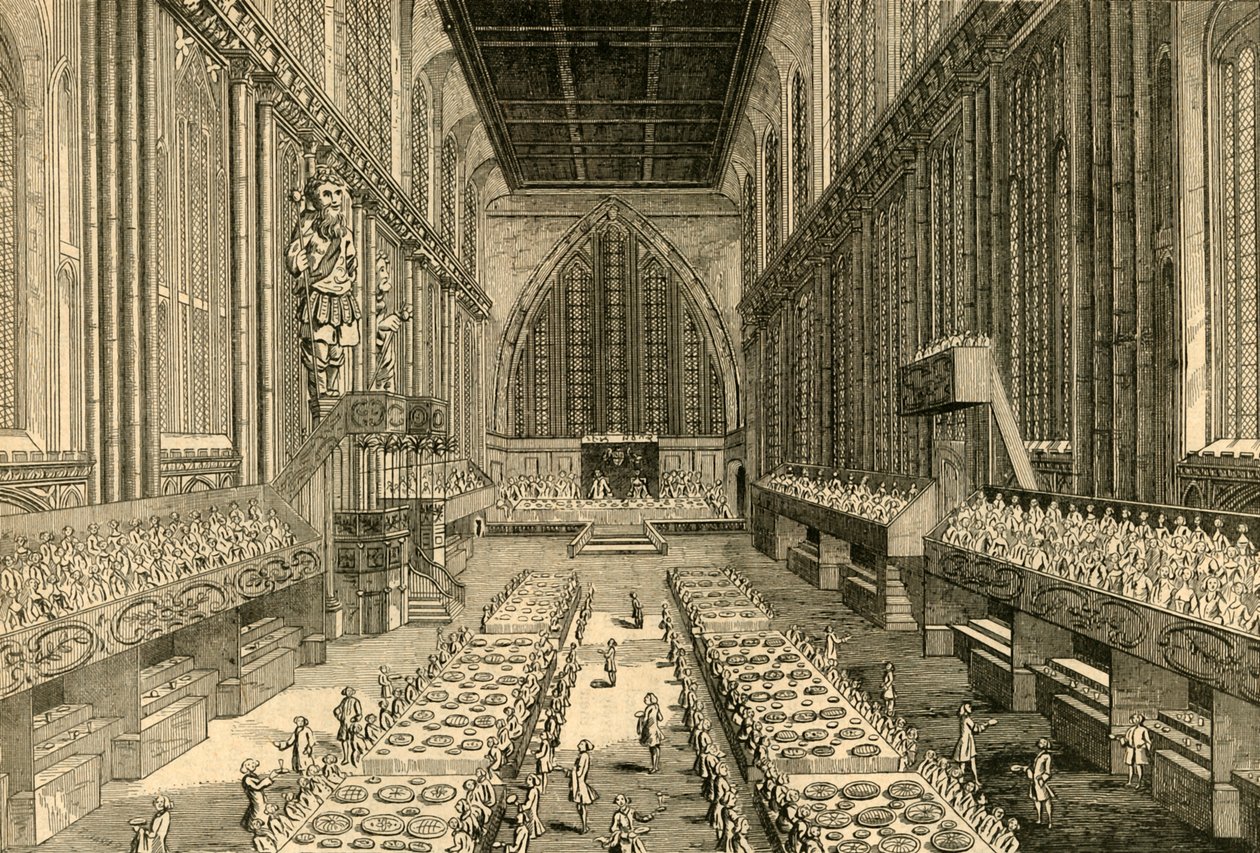 O banquete real em Guildhall, 1761, 1897. de Unbekannt