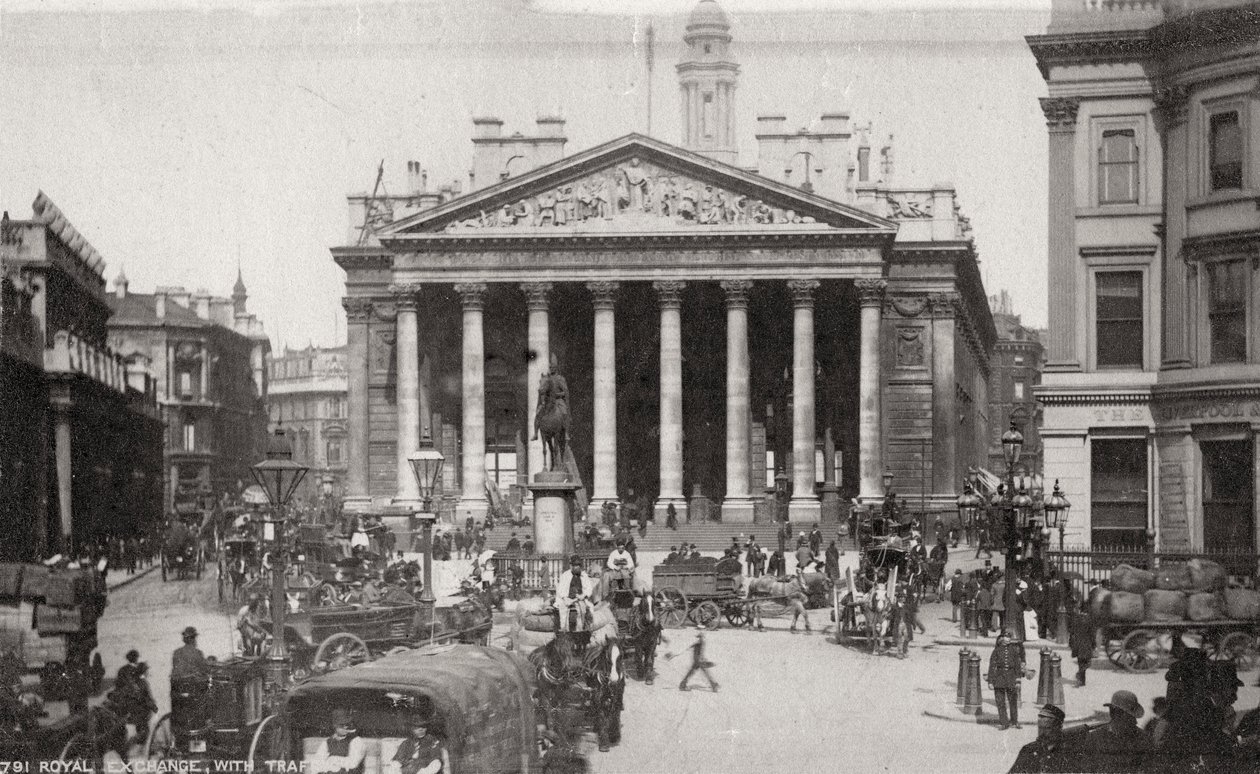 Royal Exchange, Londres, final do século XIX ou início do século XX de Unbekannt