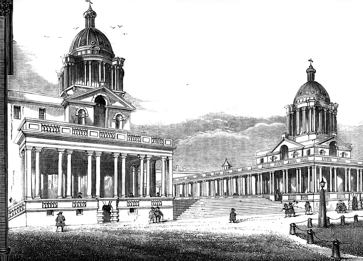 Royal Hospital, Greenwich, Londres, século XIX de Unbekannt