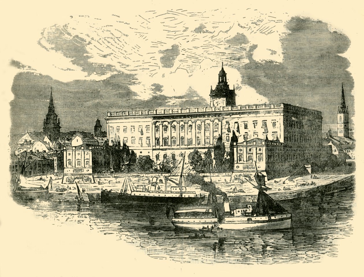 Palácio Real de Estocolmo, 1890. de Unbekannt