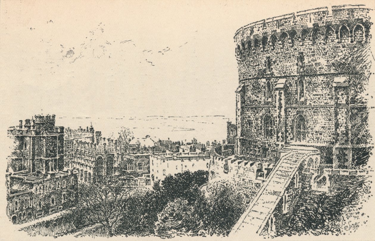 A torre real do alojamento do rei de Scotlands, 1895 de Unbekannt