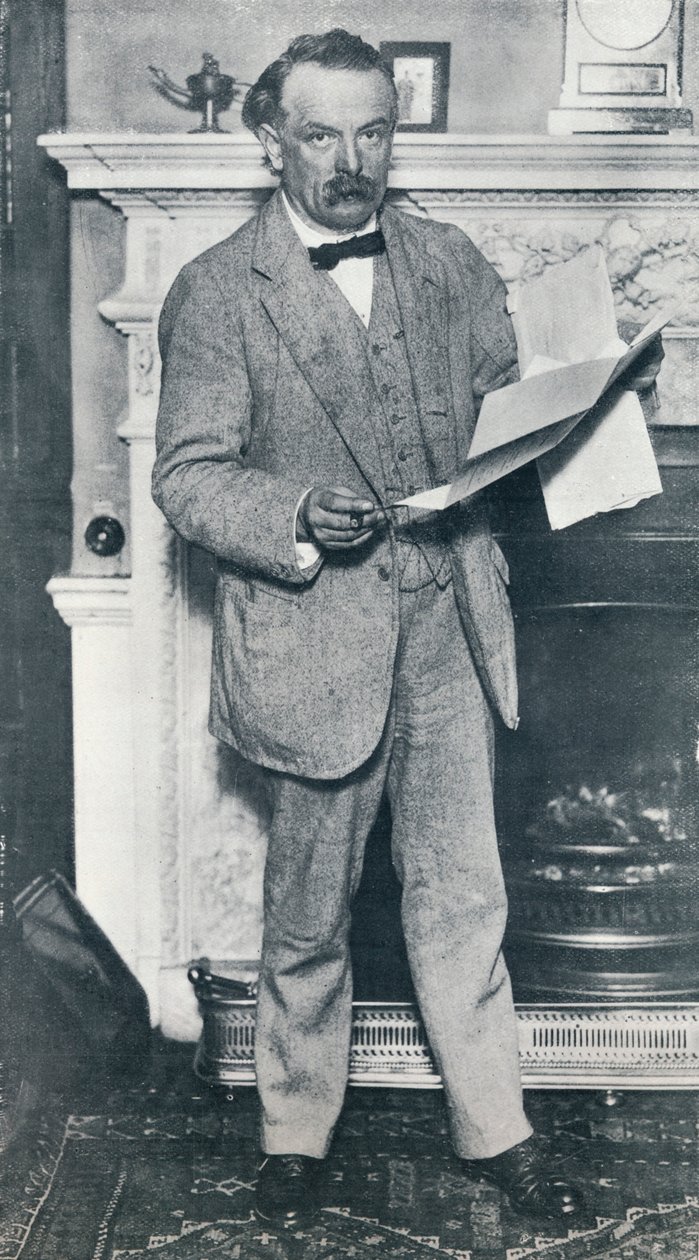 The Rt. Hon. David Lloyd George, deputado, chanceler do Tesouro, c1914 de Unbekannt