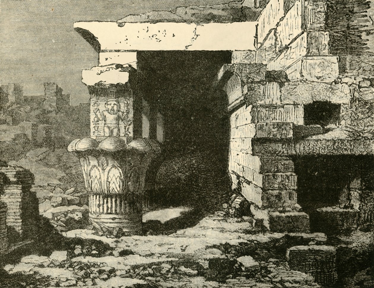 As ruínas de Denderah, 1890. de Unbekannt