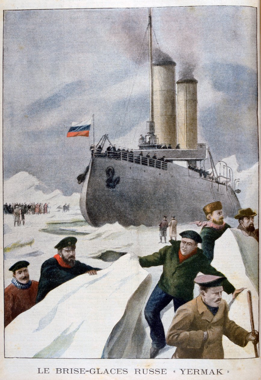 O quebra-gelo russo Yermak, 1902 de Unbekannt