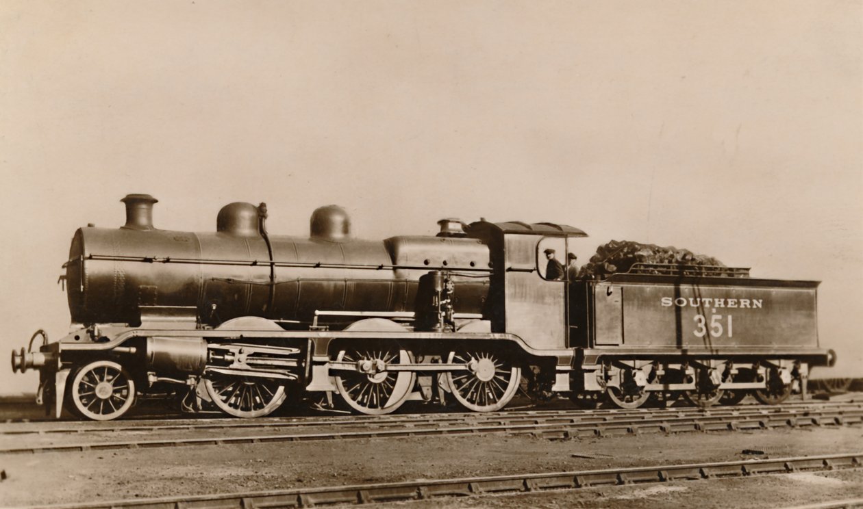 O tipo de locomotiva de tráfego misto SR Mogul, início do século XX. de Unbekannt