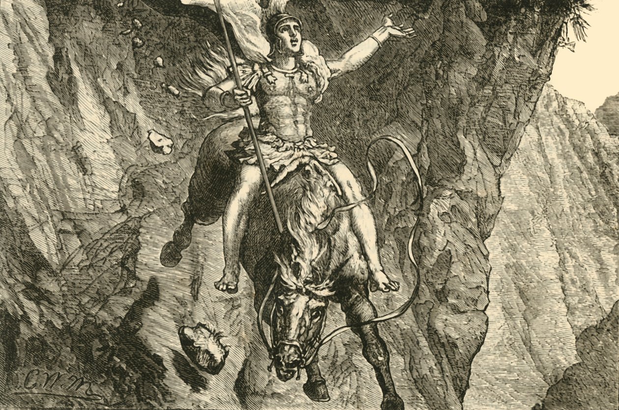 O sacrifício de Curtius, 1890. de Unbekannt