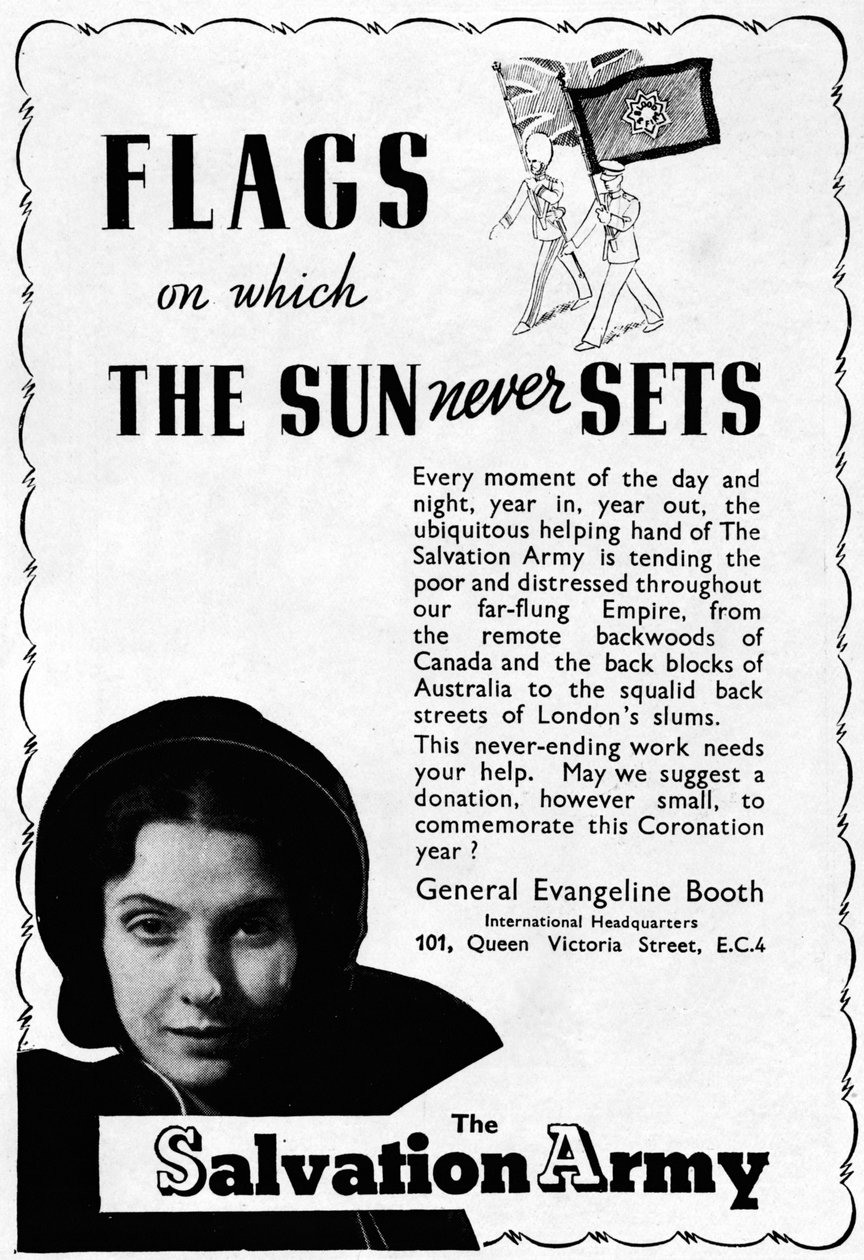 O Exército da Salvação - bandeiras nas quais o sol nunca se põe, 1937 de Unbekannt