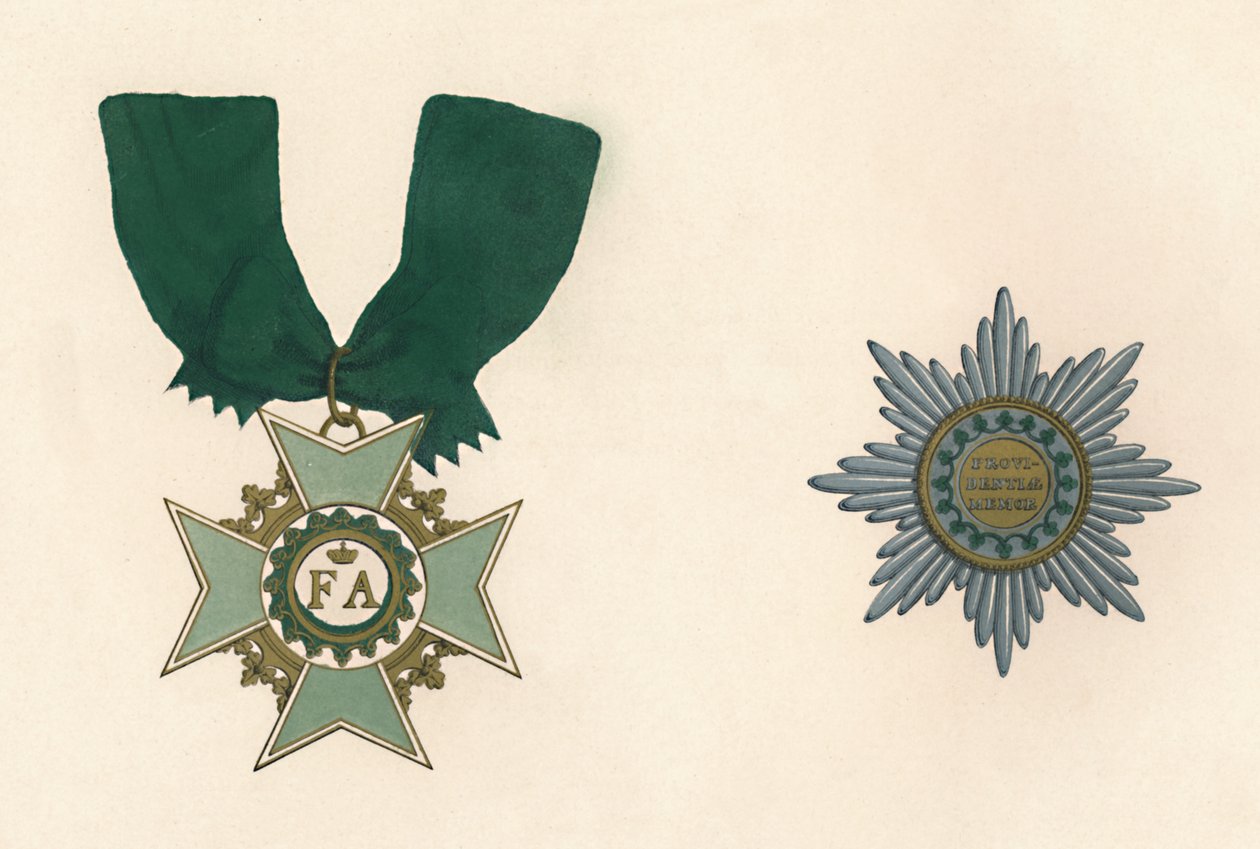 A Ordem Saxônica da Coroa, século c19 de Unbekannt