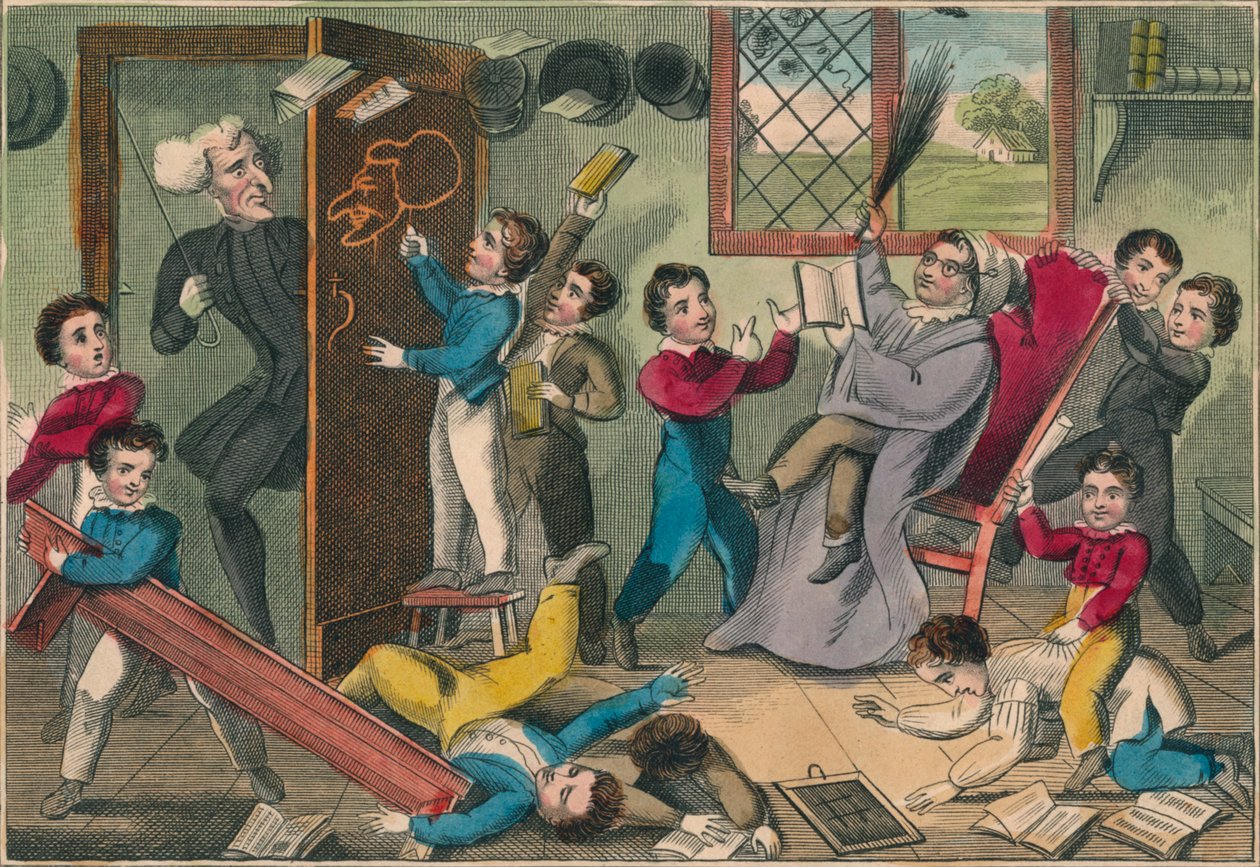 O professor no exterior, 1832. de Unbekannt
