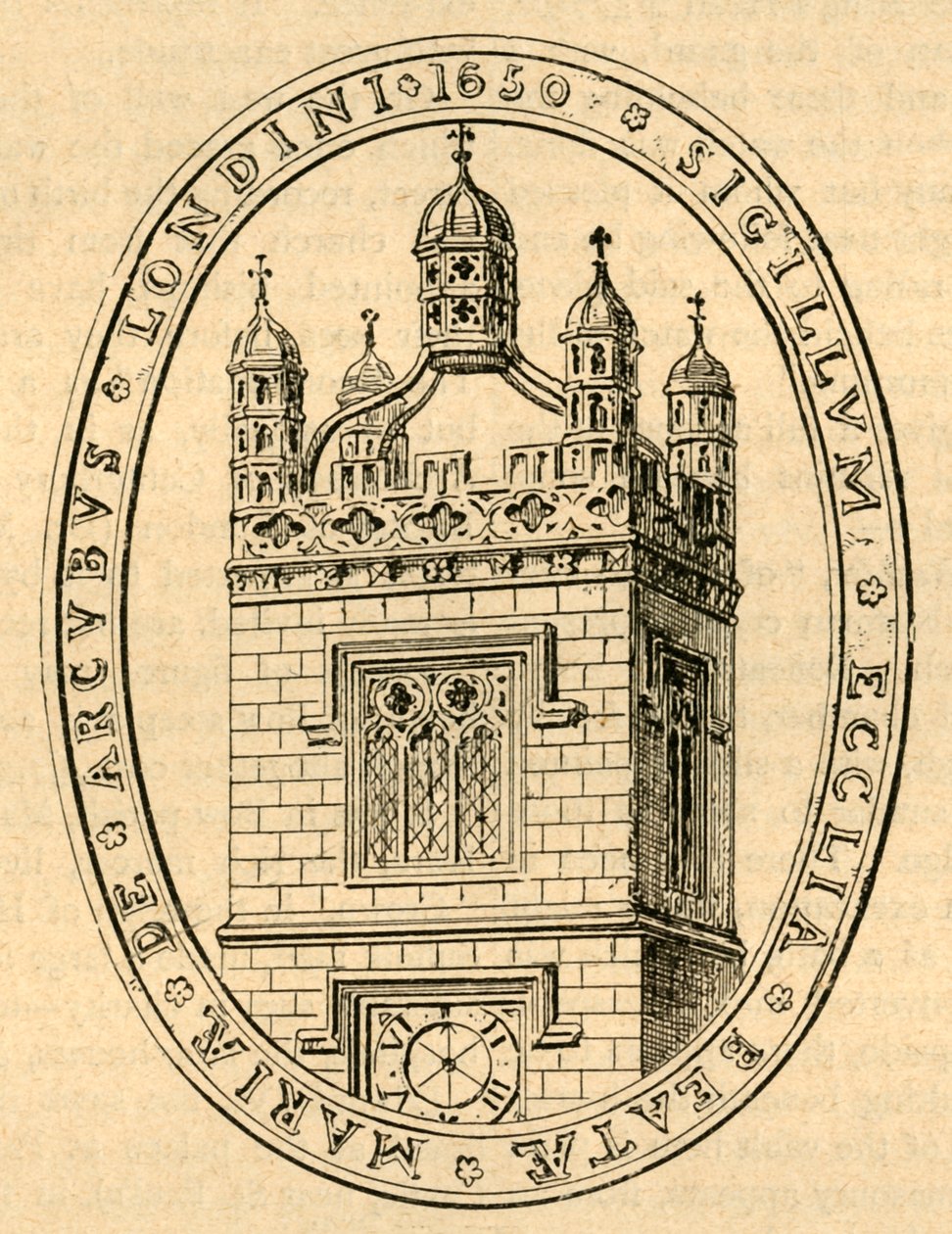 Igreja do Selo de Bow, c1650, 1897. de Unbekannt