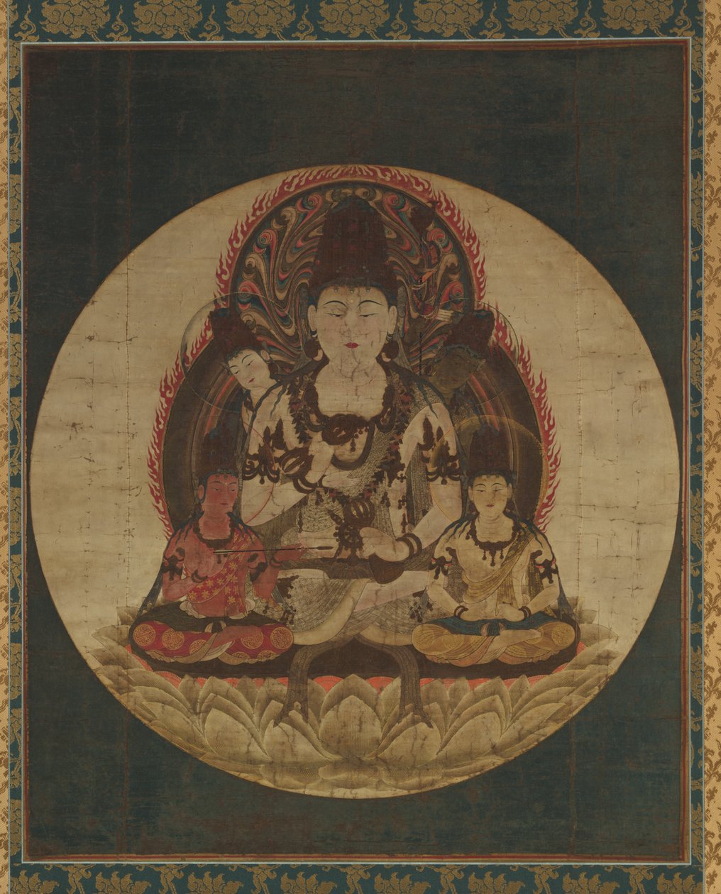 Os Cinco Bodhisattvas Secretos Gohimitsu Bosatsu, 1200s. de Unbekannt