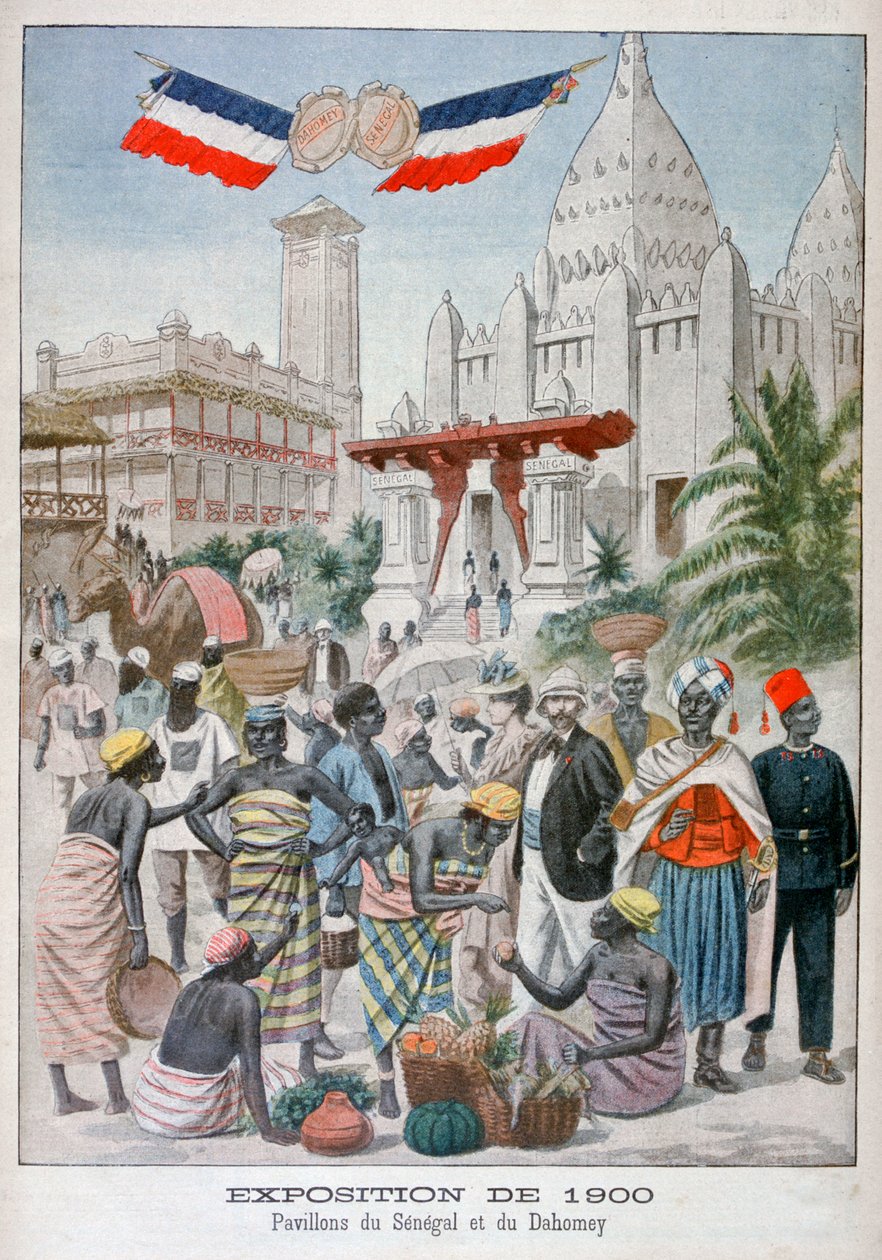 O pavilhão de Sengalise na Exposição Universal de 1900, Paris, 1900 de Unbekannt