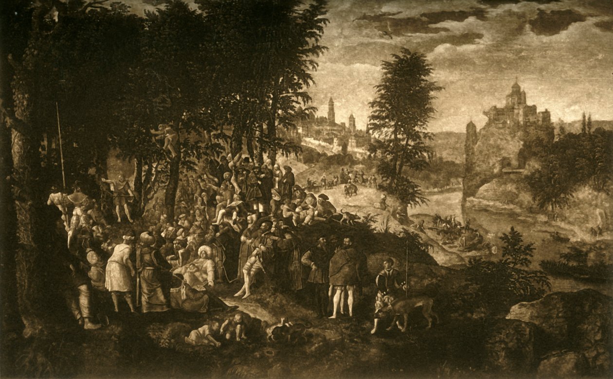 O Sermão de São João Batista, c1550, 1903. de Unbekannt