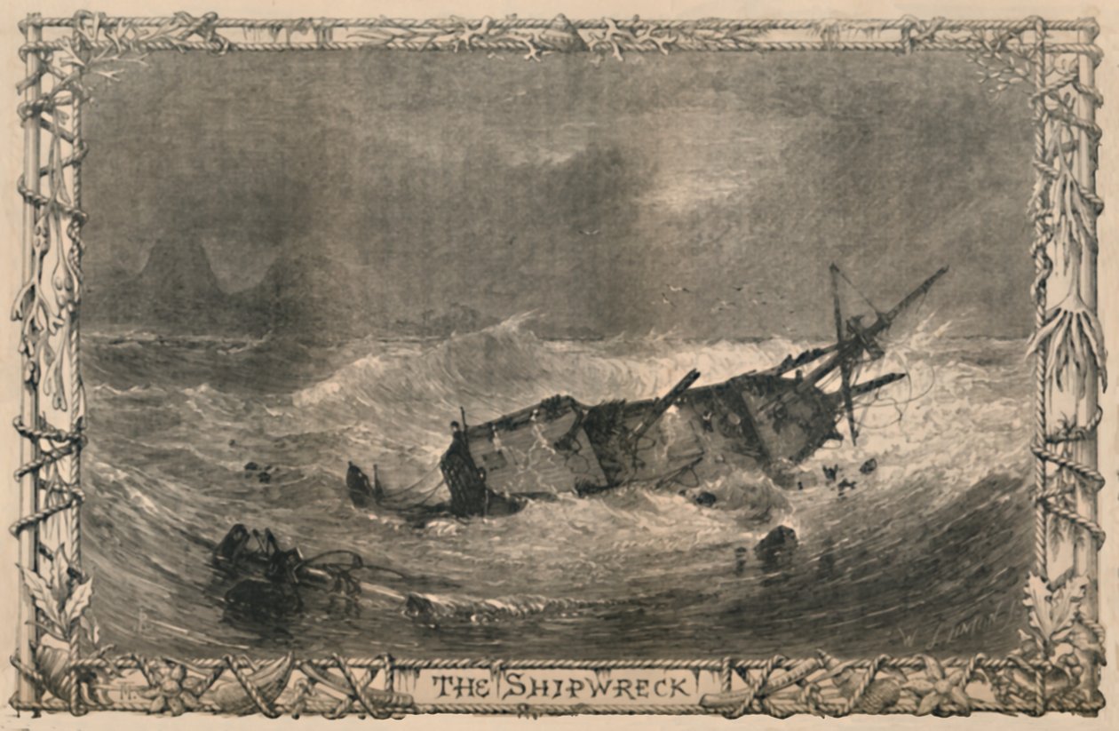 Naufrágio, c1870 de Unbekannt
