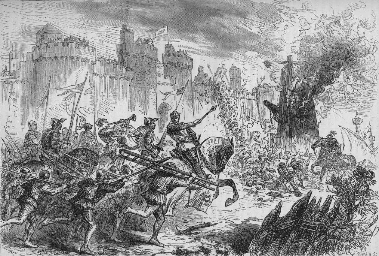 O cerco de Berwick, c1880 de Unbekannt