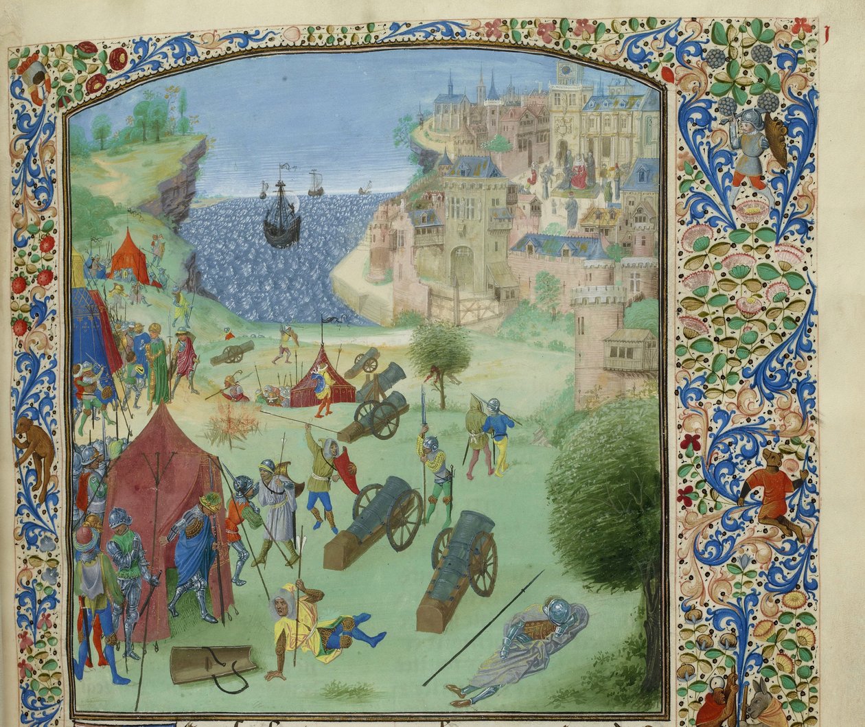 O Cerco de Lisboa, 1384, ca 1470-1475. de Unbekannt