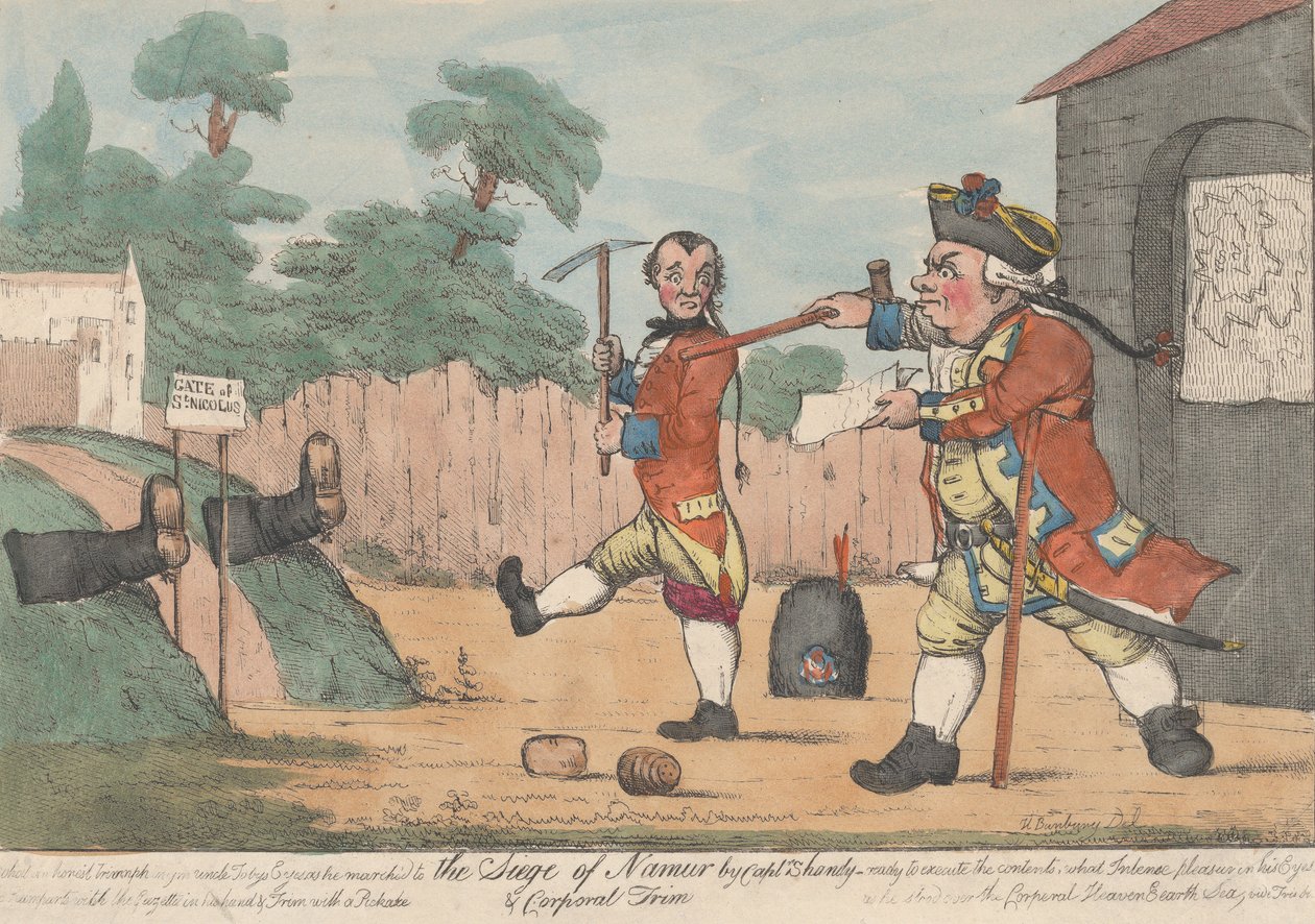 O Cerco de Namur pelo Capitão Shandy e o Cabo Tristam Shandy, 1800-20. de Unbekannt