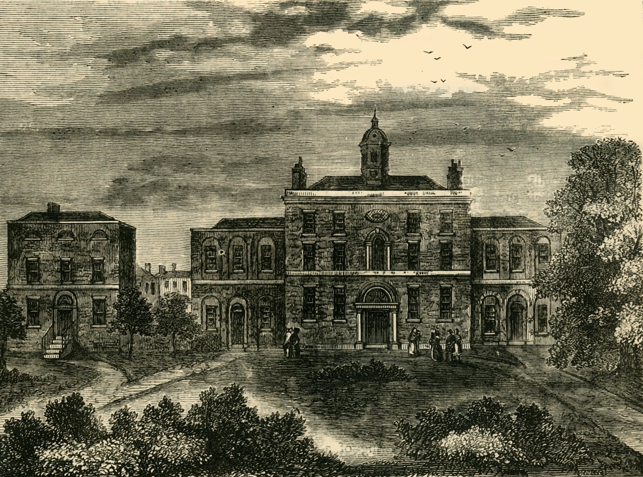 O hospital da varíola, Kings Cross, em 1800, c1876. de Unbekannt