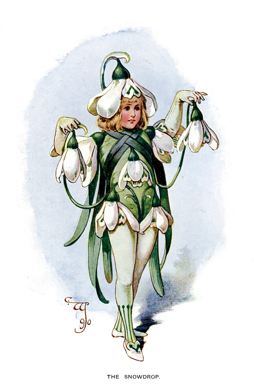 O floco de neve, 1899 de Unbekannt