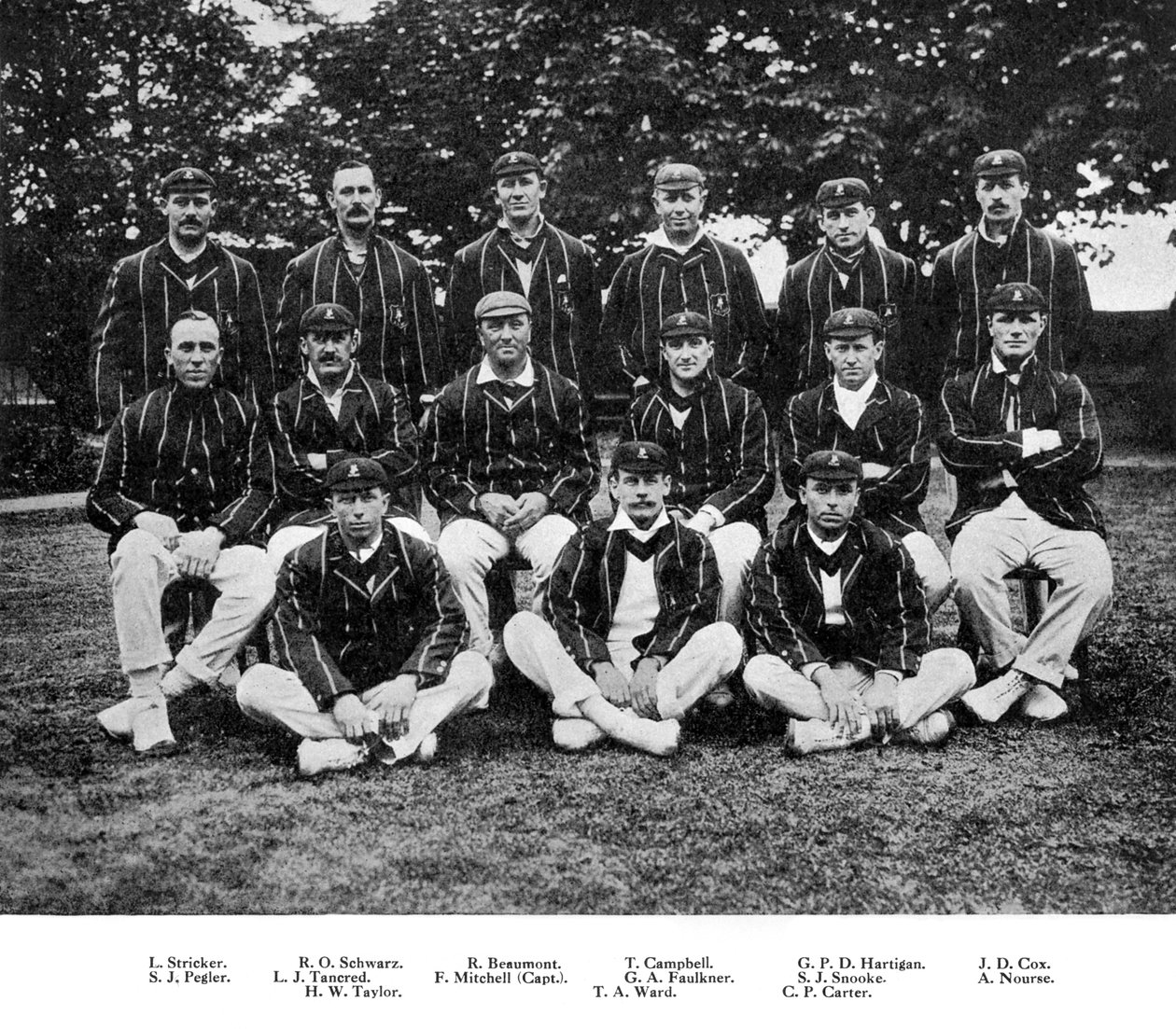 A equipe sul-africana de críquete de 1912 de Unbekannt