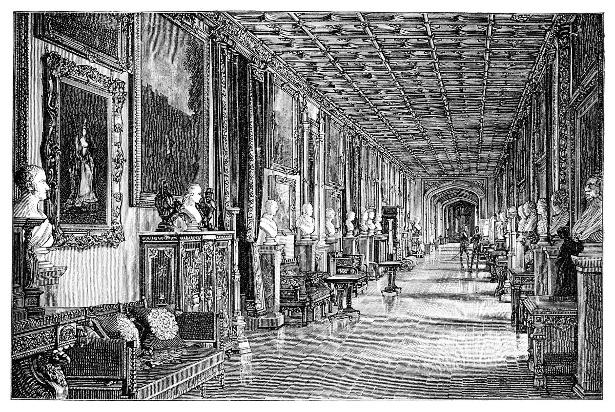 Corredor do sudeste, Castelo de Windsor, 1900 de Unbekannt