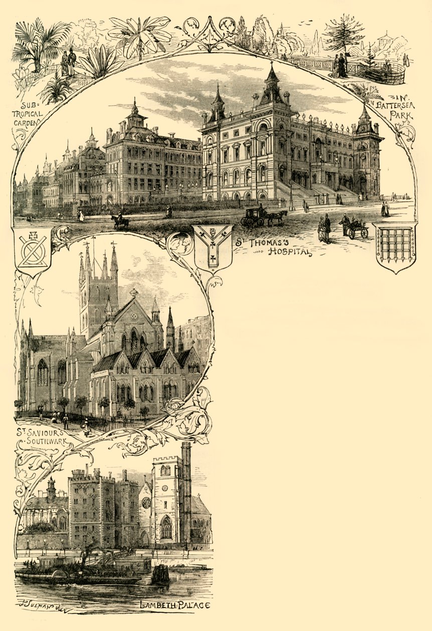 Os subúrbios do sul, c1878. de Unbekannt