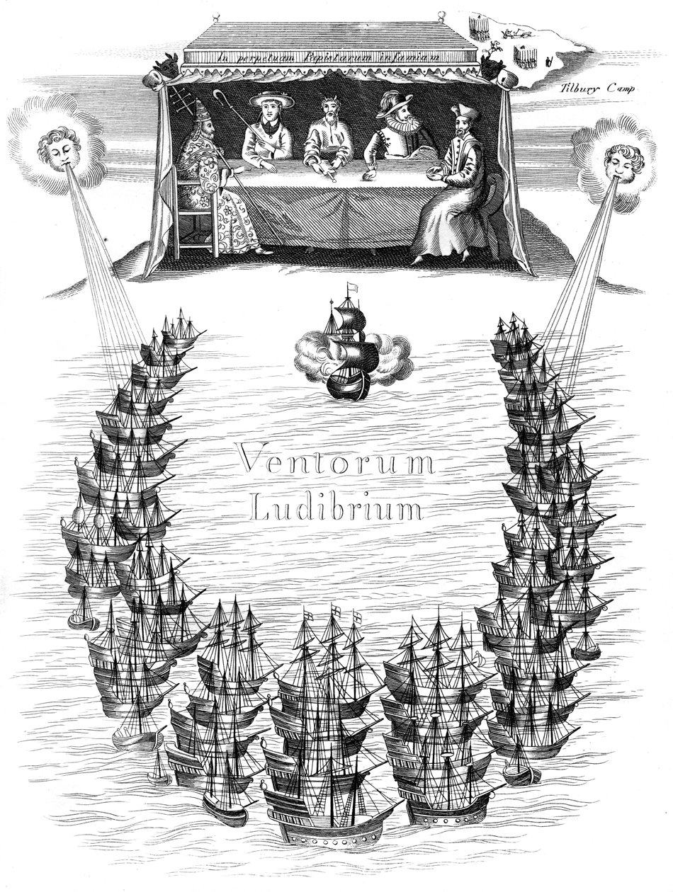 A Armada Espanhola, 1588 c1850 de Unbekannt