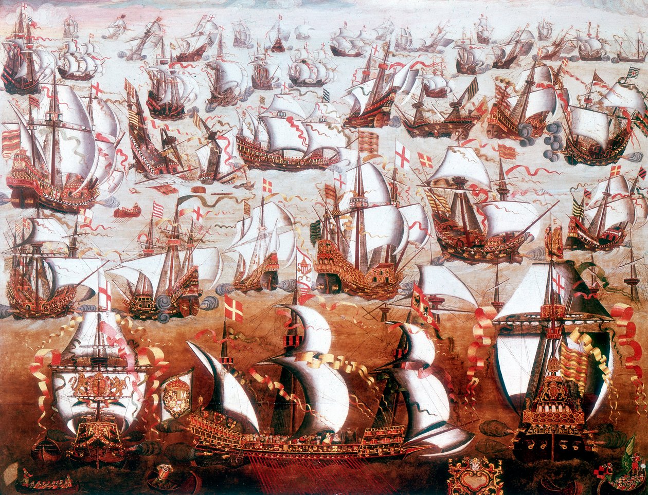 A Armada Espanhola que ameaçou a Inglaterra em julho de 1588 de Unbekannt