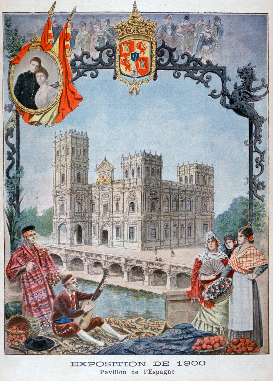 O pavilhão espanhol na Exposição Universal de 1900, Paris, 1900 de Unbekannt