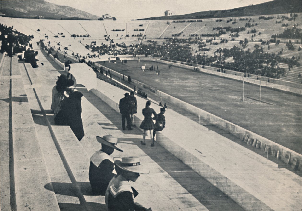 O estádio, Atenas, 1913 de Unbekannt