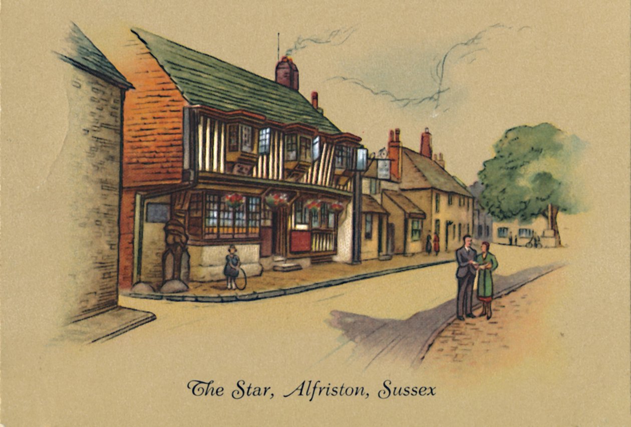 A estrela, Alfriston, Sussex, 1939 de Unbekannt