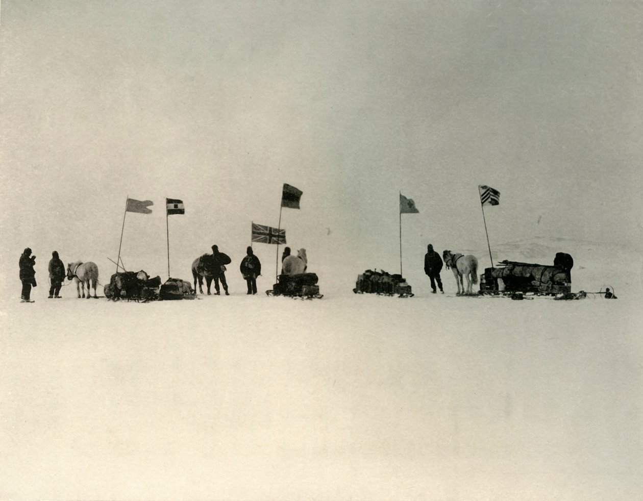 O começo da borda do gelo ao sul de Hut Point, c1908, 1909. de Unbekannt