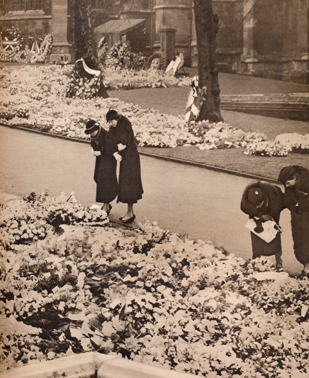 O funeral do rei George V em Windsor: coroas comemorativas, 1936 de Unbekannt