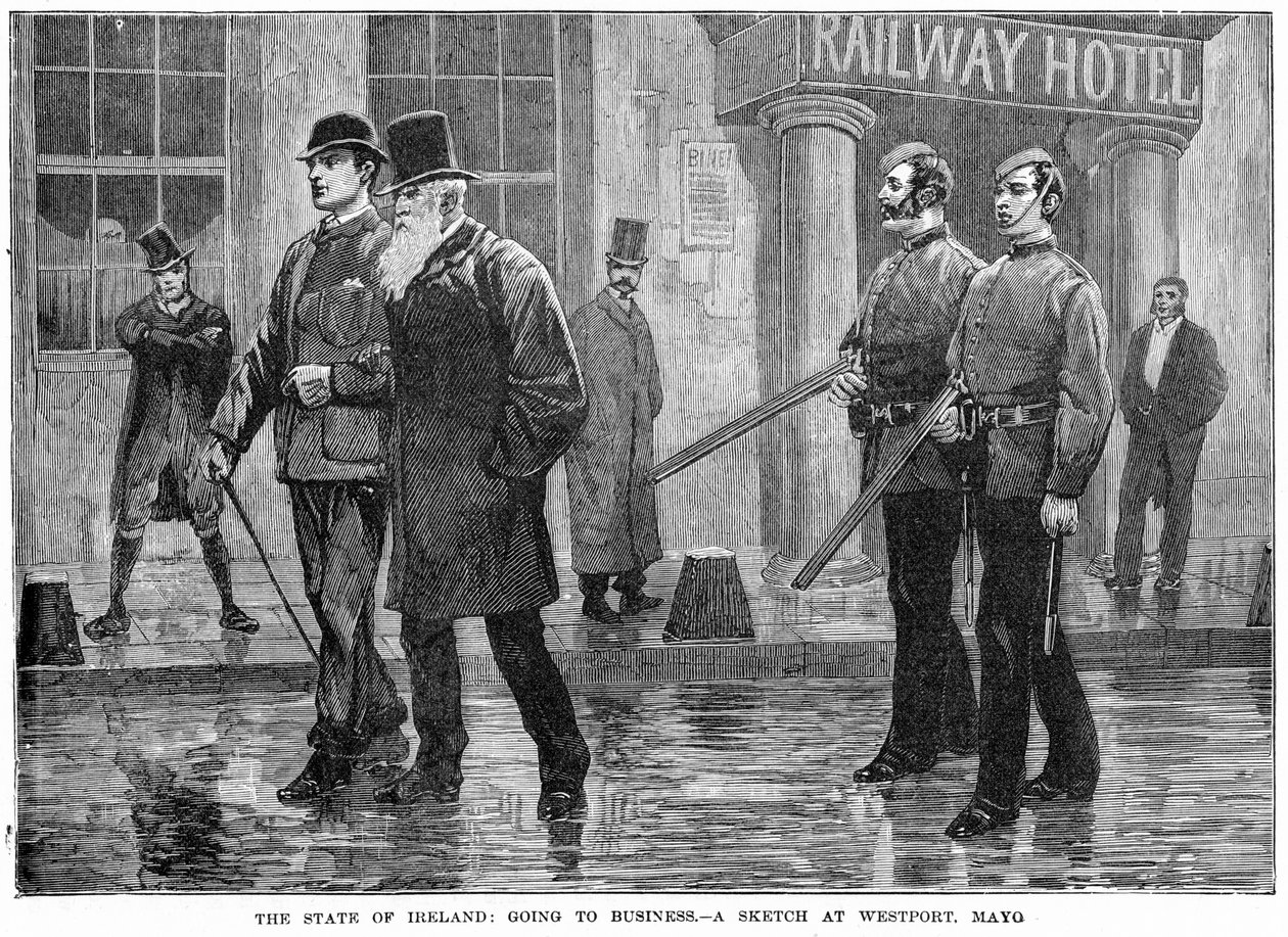 O Estado da Irlanda: Ir aos Negócios - um Esboço em Westport, Mayo, século XIX de Unbekannt