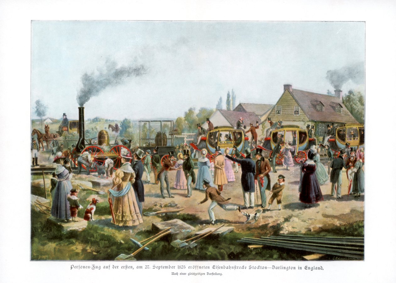 Estrada de ferro Stockton & Darlington, 1825 1900 de Unbekannt