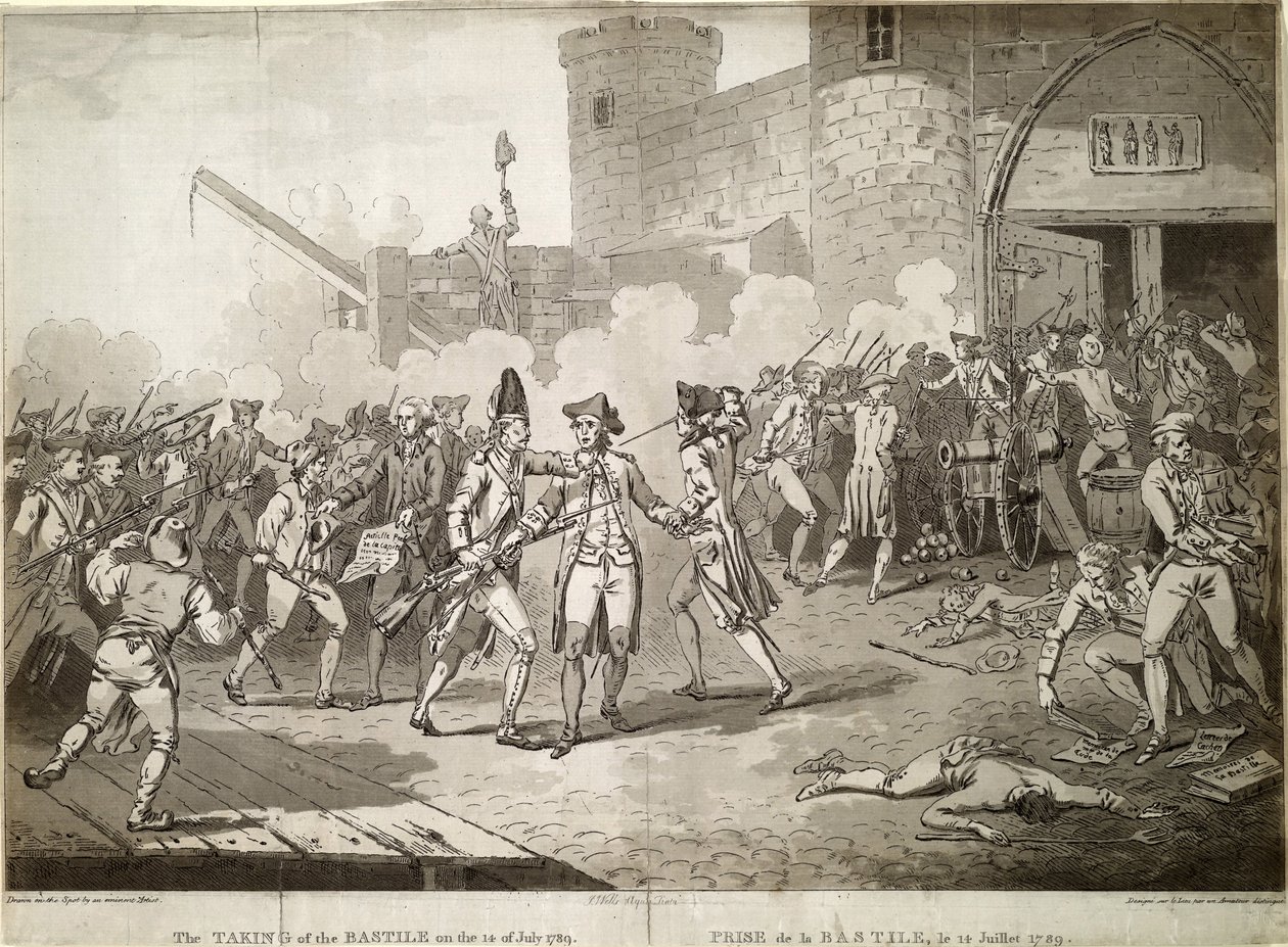 A Tomada da Bastilha em 14 de julho de 1789, 1789 de Unbekannt
