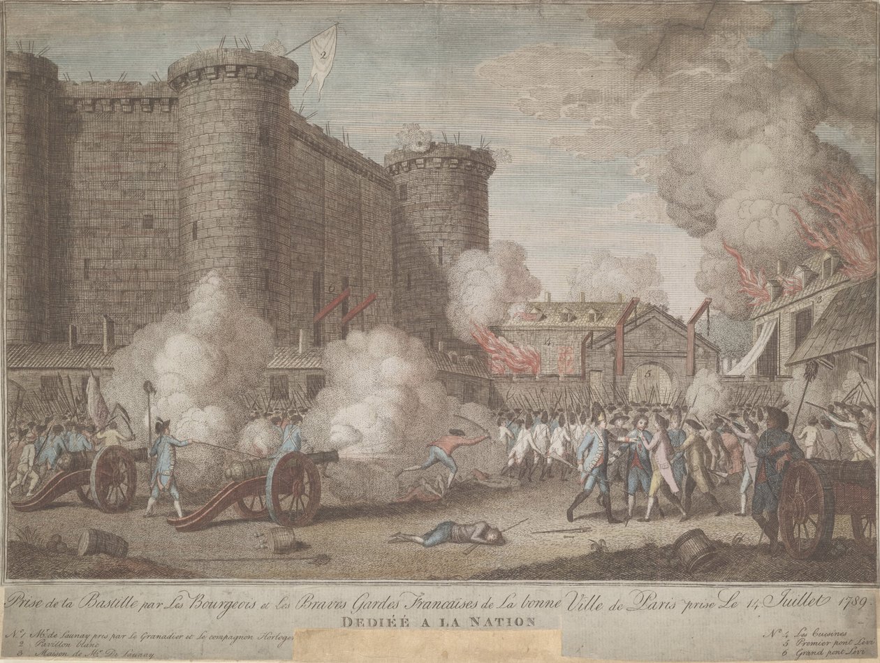 A Tomada da Bastilha em 14 de julho de 1789, 1789 de Unbekannt