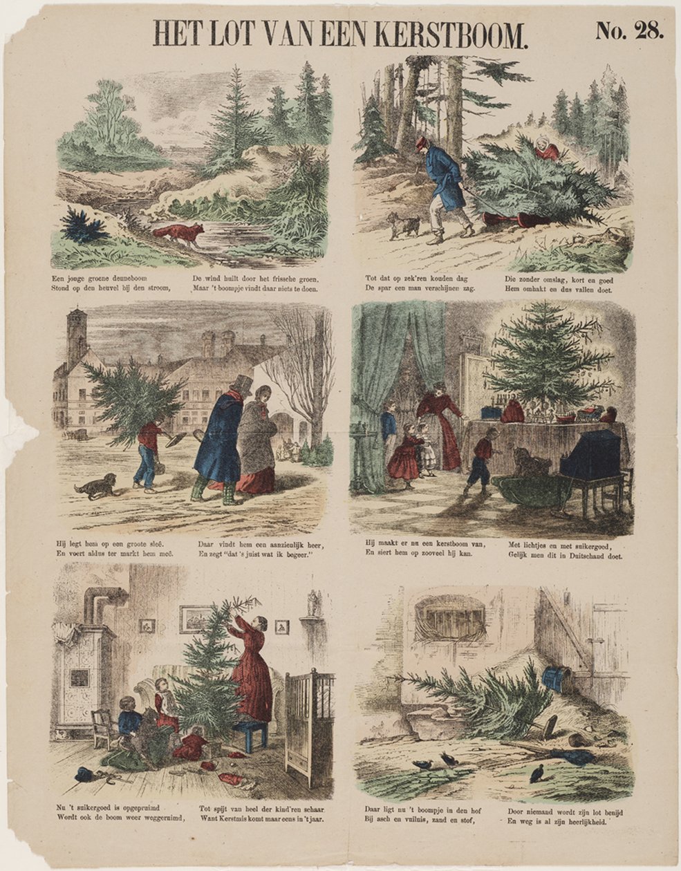 A história de uma árvore de Natal, segunda metade do século XIX de Unbekannt
