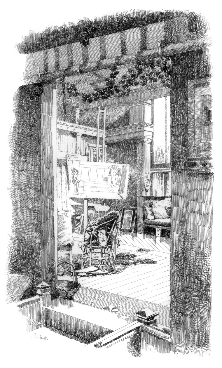 O estúdio, c1880-1882 de Unbekannt