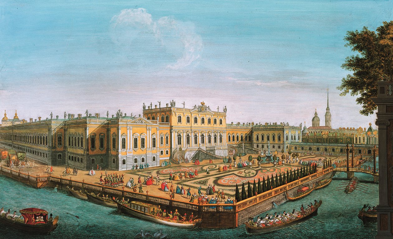 O Palácio de Verão em São Petersburgo, 1753 de Unbekannt