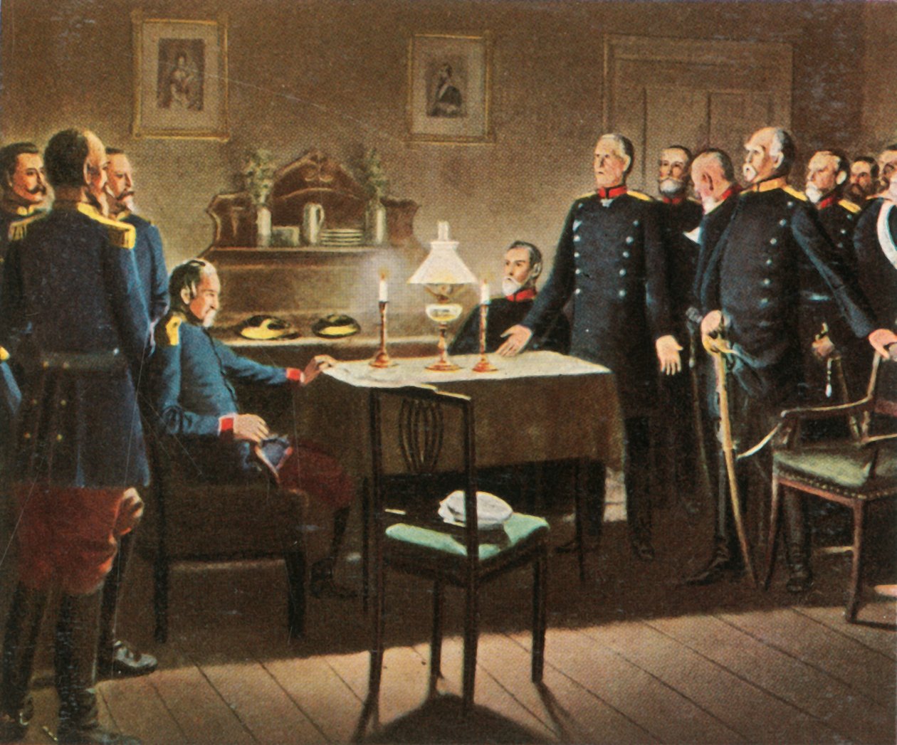 A rendição no castelo de Sedan, 2 de setembro de 1870, 1936. de Unbekannt