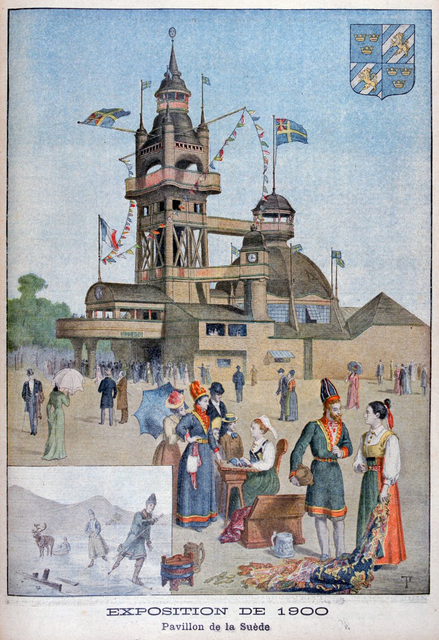 O pavilhão sueco na Exposição Universal de 1900, Paris, 1900 de Unbekannt