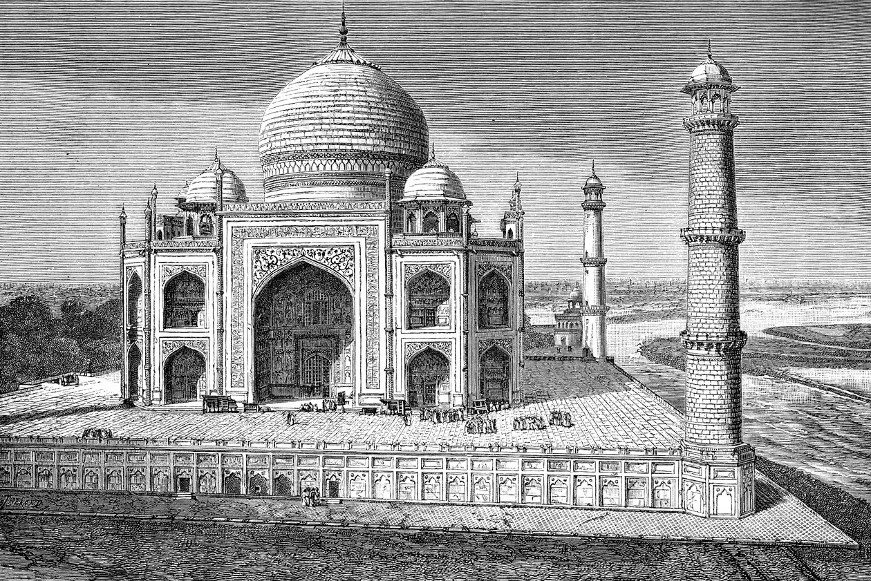 O Taj Mahal, Agra, Índia, 1895 de Unbekannt