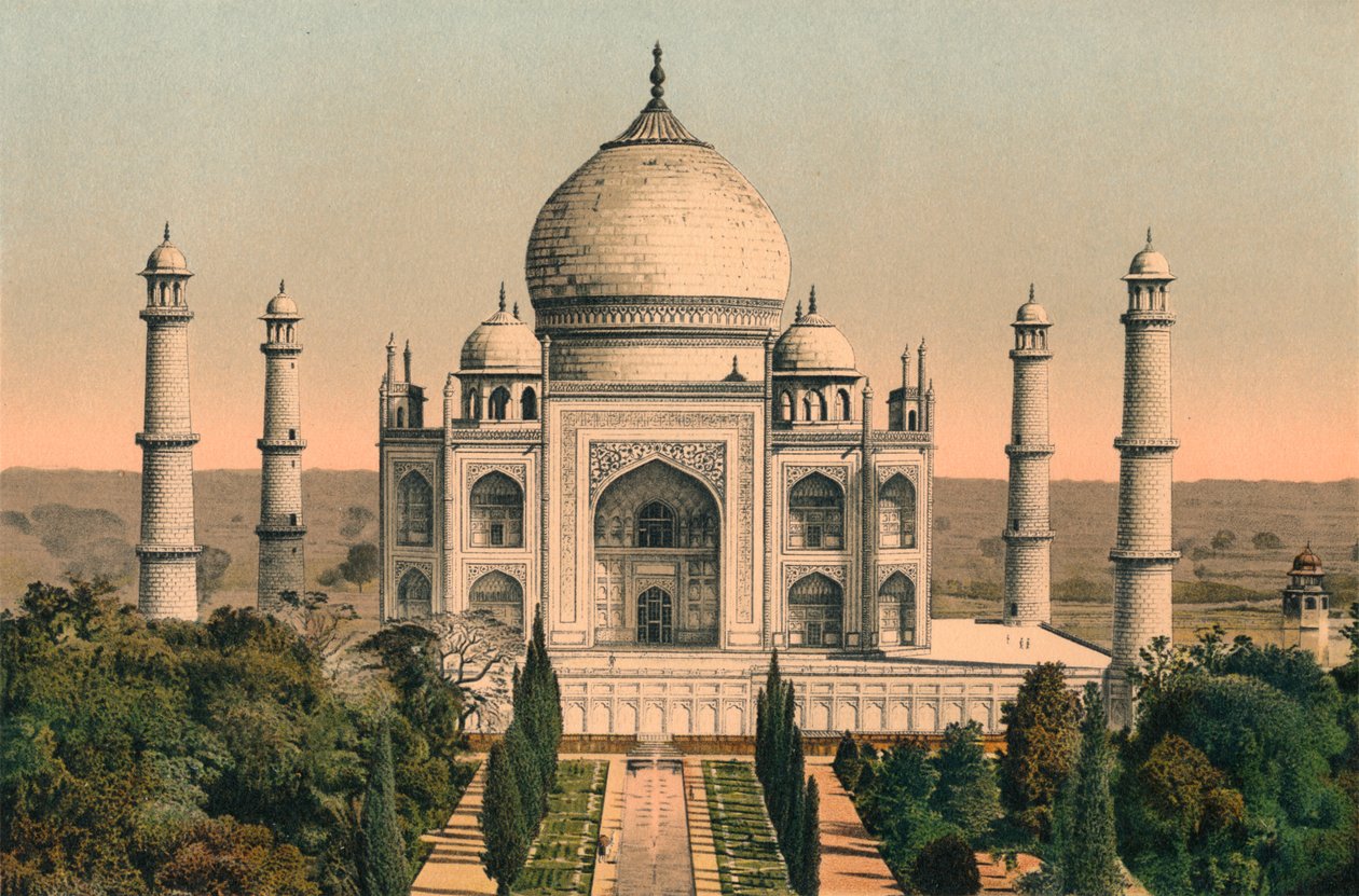 O Taj Mahal em Agra, c1895, 1904 de Unbekannt
