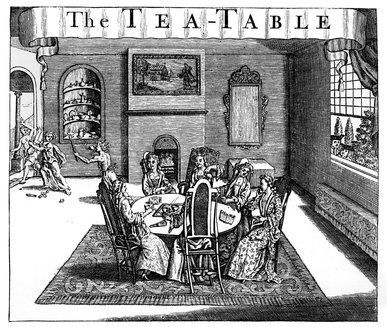 A mesa de chá, século XVIII de Unbekannt