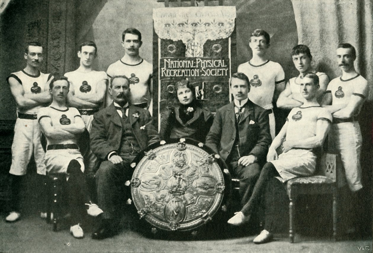 A equipe de ginastas de Aberdeen, vencedores do NPRS Challenge Shield, 1902. de Unbekannt