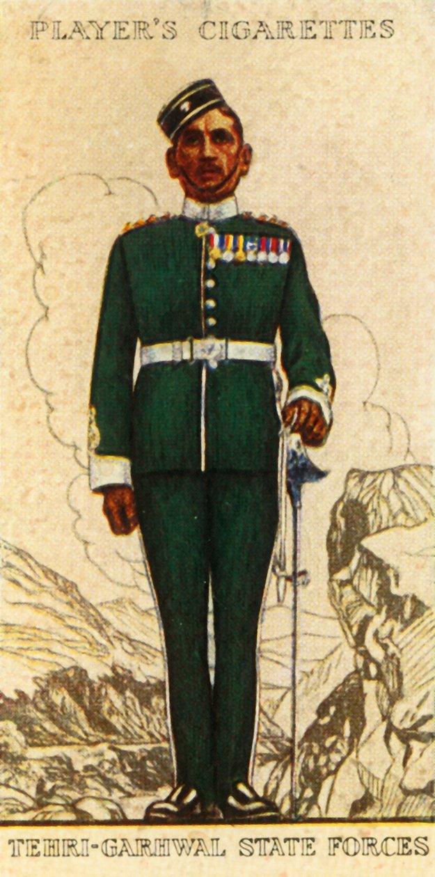As forças estaduais de Tehri-Garhwal, 1936. de Unbekannt